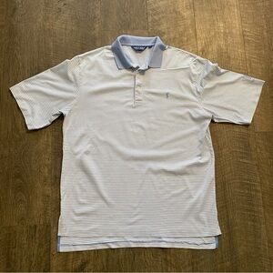 Polo Ralph Lauren Golf Shirt Pima Cotton Stripes Short Sleeve Size Large